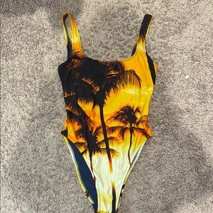 Tropical Sunset One-Piece Swimsuit